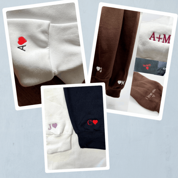 Funny Wasa-Bae Matching Custom Embroidered Matching Hoodies For Couples, Personalized Couple Sweatshirt, Couple Embroidered Sweatshirt, Valentine's Day Gifts Idea For Him Her - Image 5