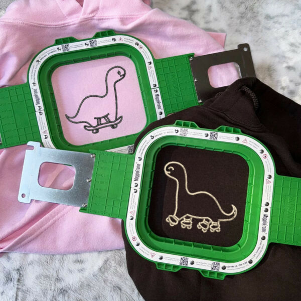 Custom Embroidered Skater Dino Matching Hoodies for Couples, Personalized Couple Sweatshirt, Couple Embroidered Sweatshirt, Valentine's Day Gifts Idea For Him Her - Image 4