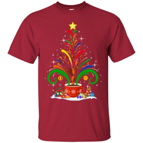 Coffee T-Shirt Coffee Christmas Tree Funny Coffee Shirts - Image 4