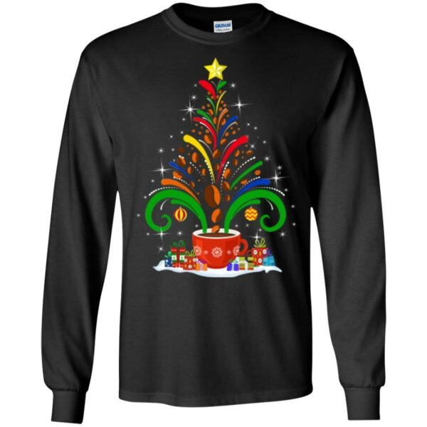Coffee T-Shirt Coffee Christmas Tree Funny Coffee Shirts - Image 5