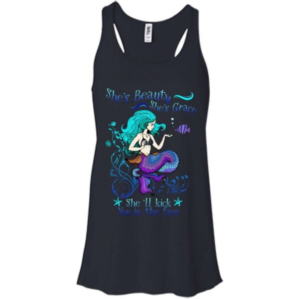 She Will Kick You In The Face T-shirt & Hoodie For Mermaid - Image 7