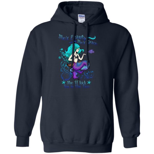 She Will Kick You In The Face T-shirt & Hoodie For Mermaid - Image 9