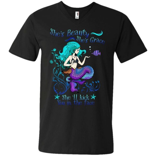 She Will Kick You In The Face T-shirt & Hoodie For Mermaid - Image 11
