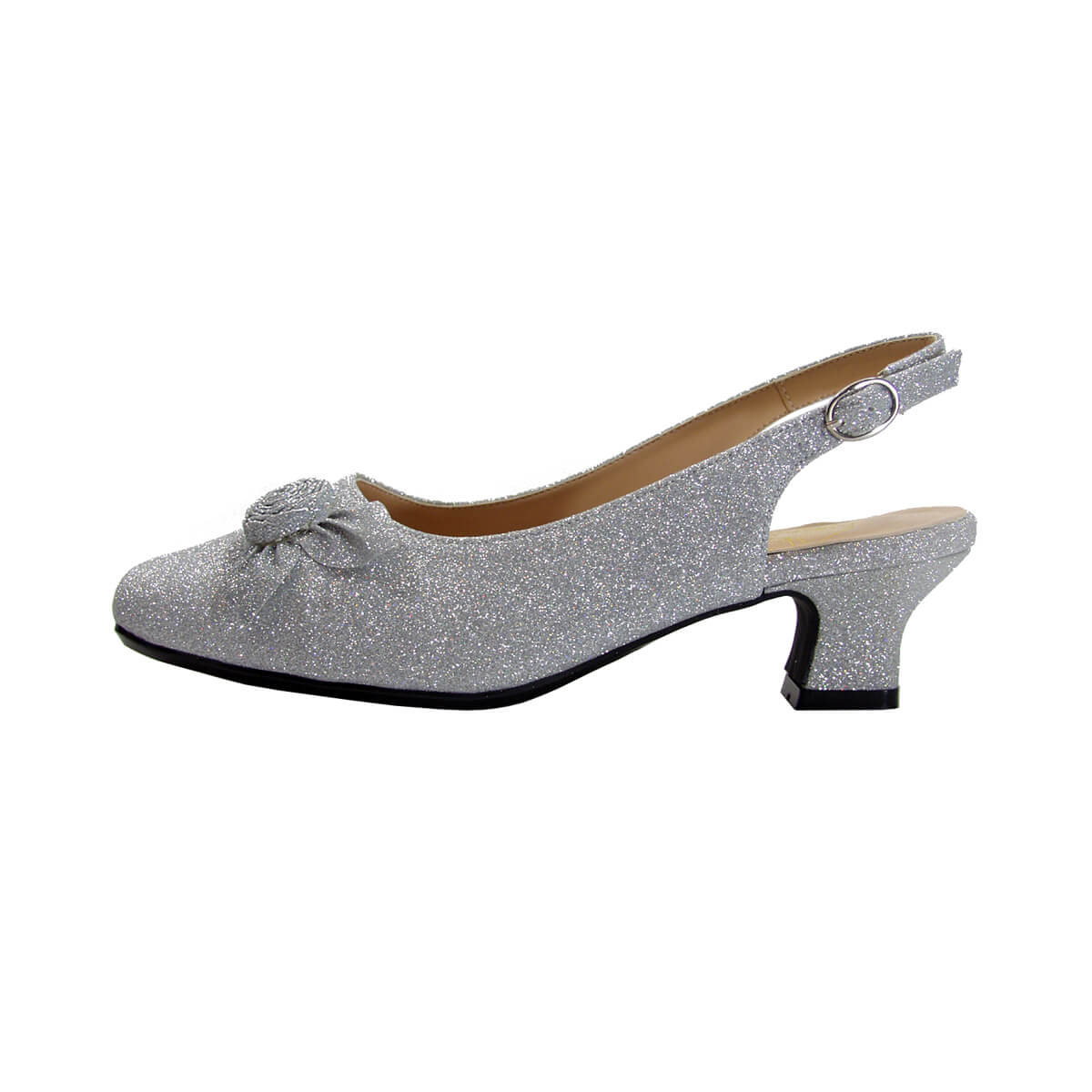 FLORAL Ashlyn Women's Wide Width Slingback Dress Pumps with Bow - Image 11