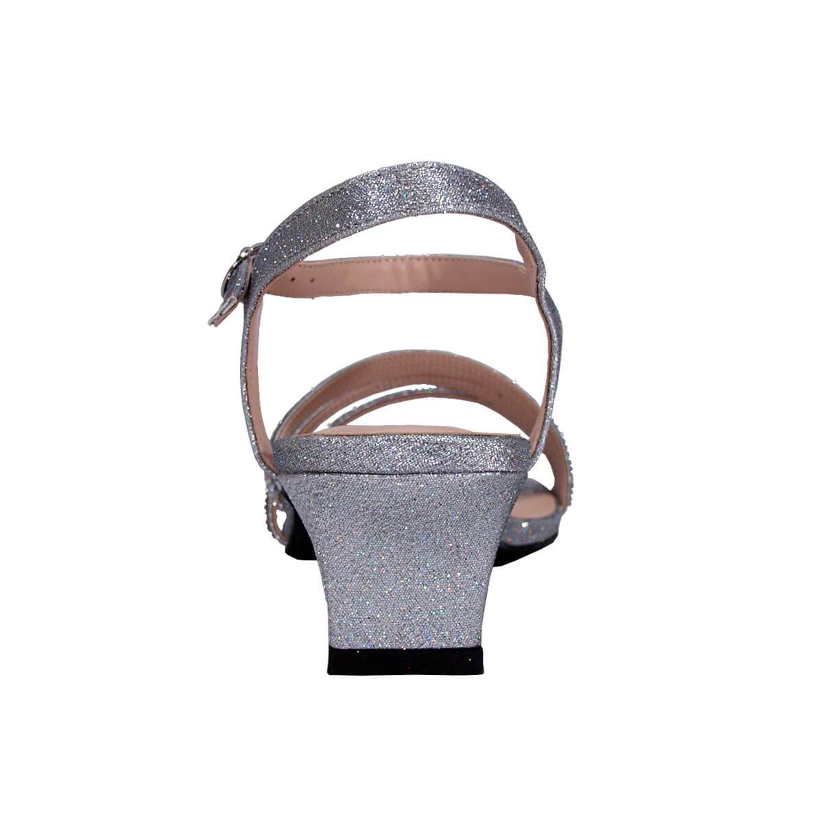 FLORAL Jenna Women's Wide Width Glittery Heeled Sandals - Image 8