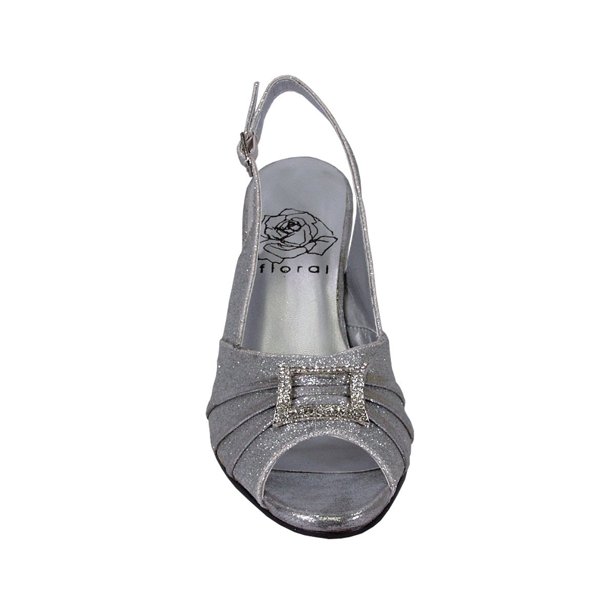 FLORAL Nadine Women's Wide Width Peep Toe Dress Slingback Shoes - Image 14