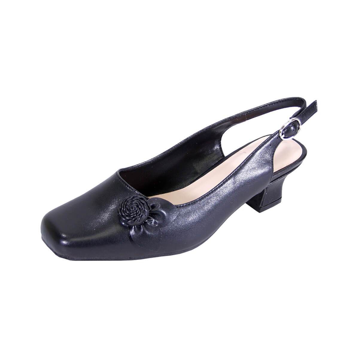 PEERAGE Cheryl Women's Wide Width Leather Slingback Pumps