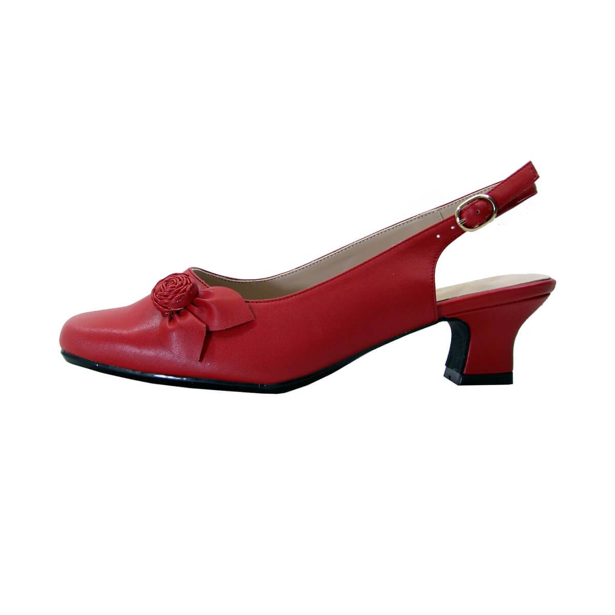 PEERAGE Cheryl Women's Wide Width Leather Slingback Pumps - Image 7