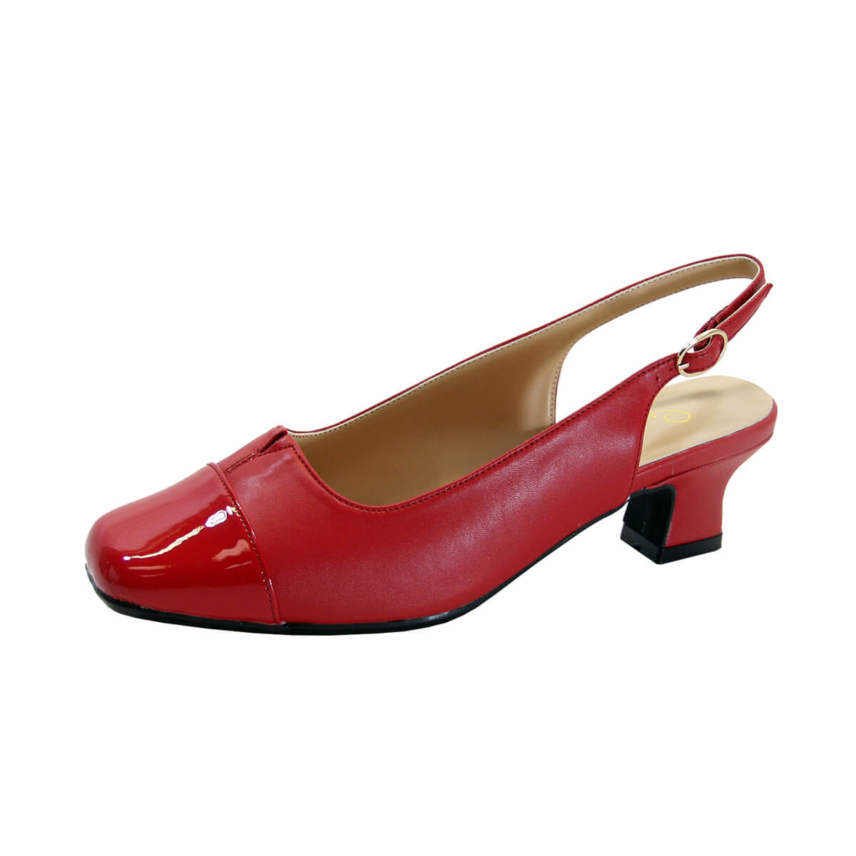 PEERAGE Luciana Women's Wide Width Leather Slingback Pumps - Image 9