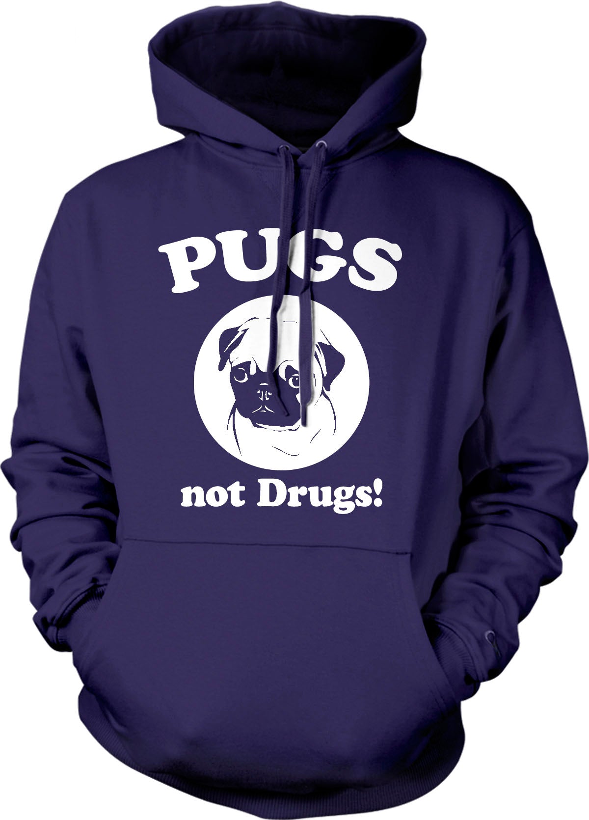 Letsox Pugs Not Drugs Hoodie