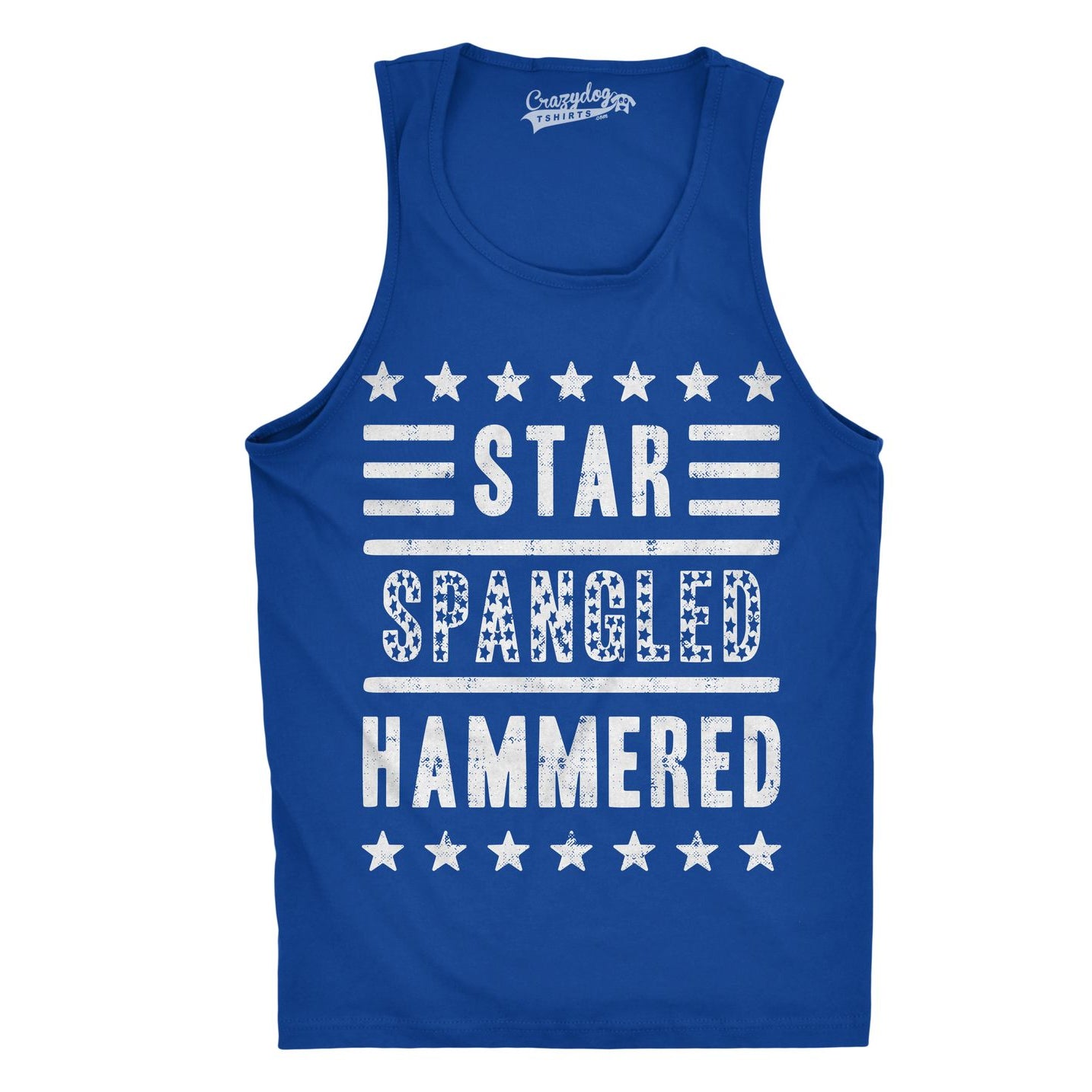 Letsox Star Spangled Hammered Men's Tank Top - Image 6